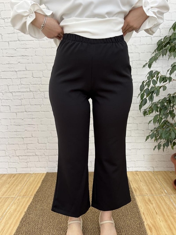 FLARE PAÇA KREP CEPLİ PANTOLON