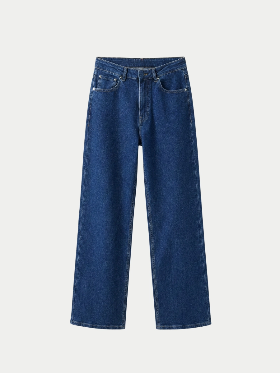MAVİ BOL PAÇA JEAN KOT PANTOLON