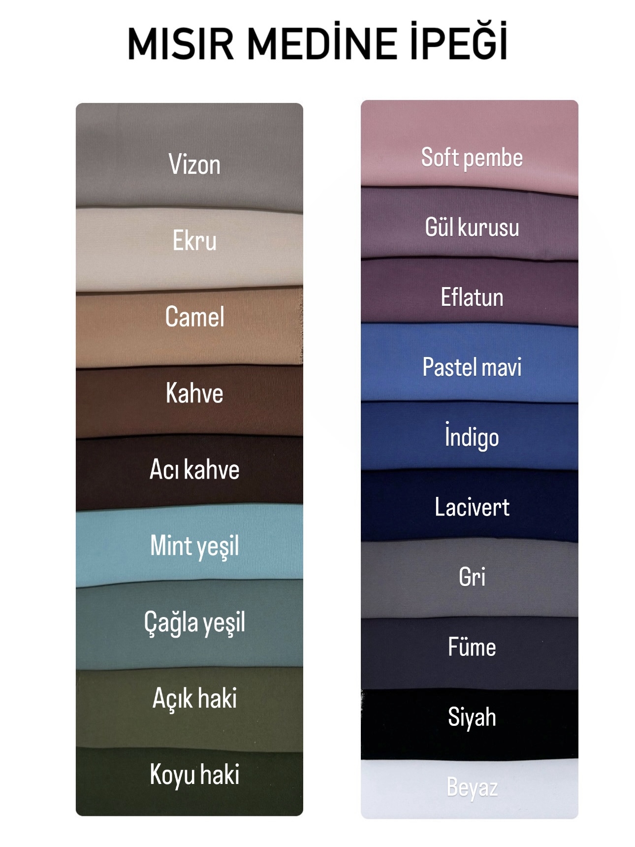 MEDİNE İPEĞİ ŞAL - 17 RENK