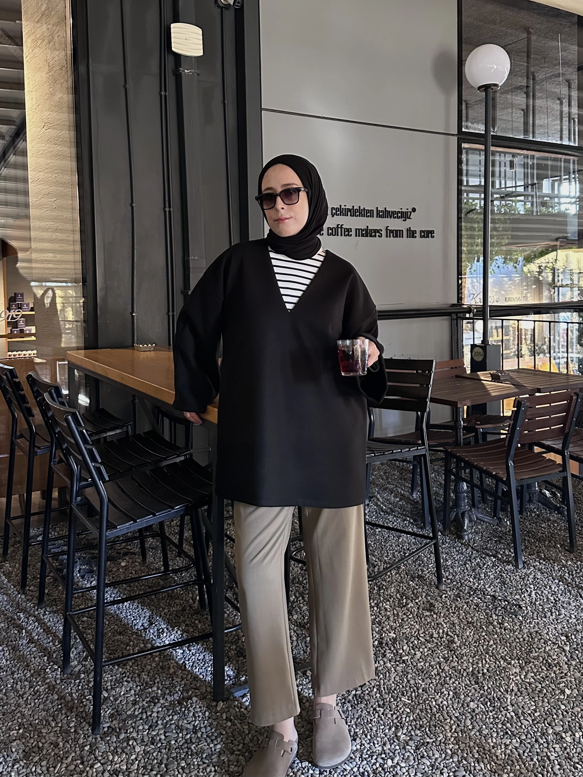 KAŞE V YAKA TUNİK