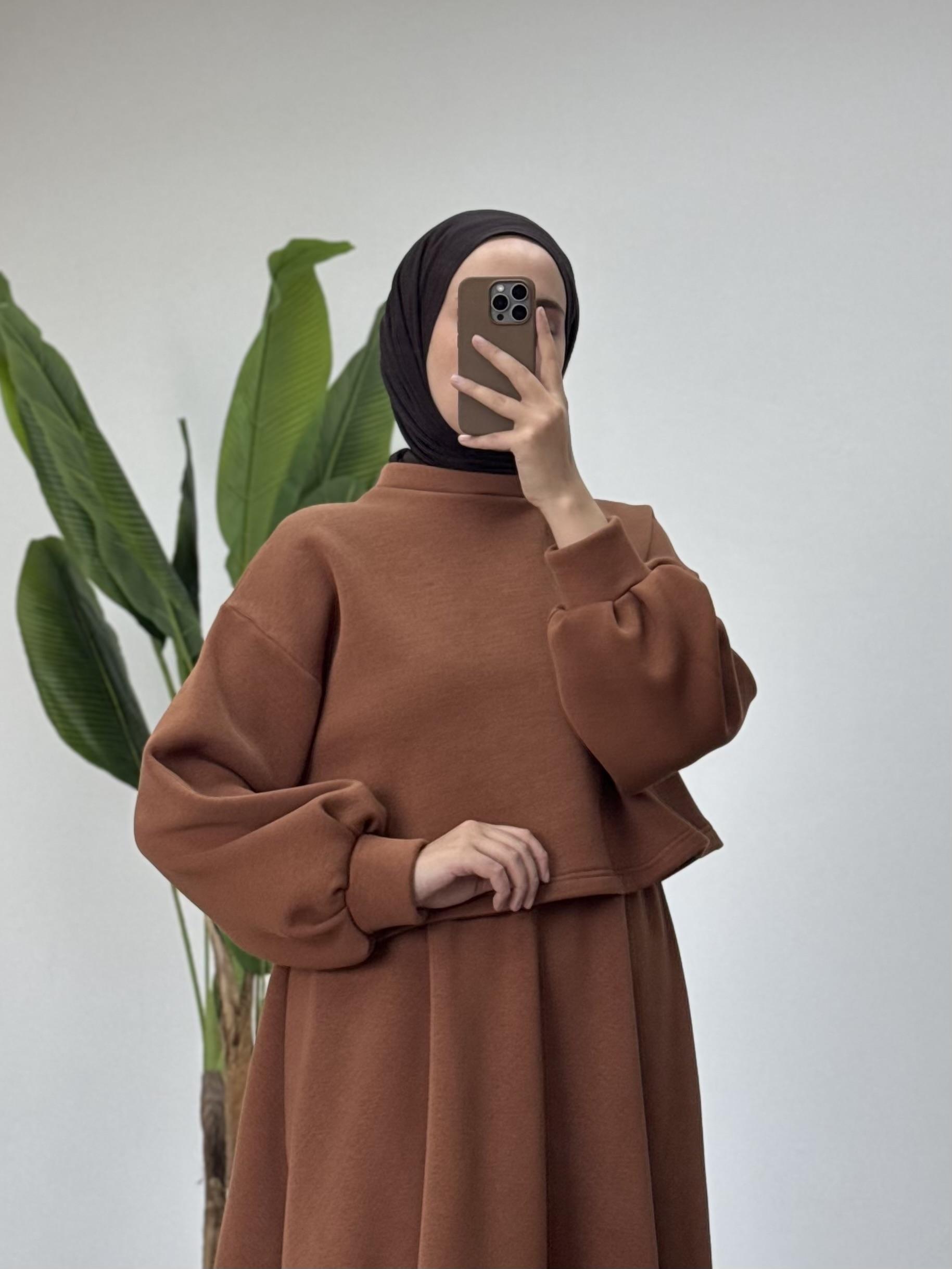 2’Lİ KIŞLIK CROP ETEK TAKIM 