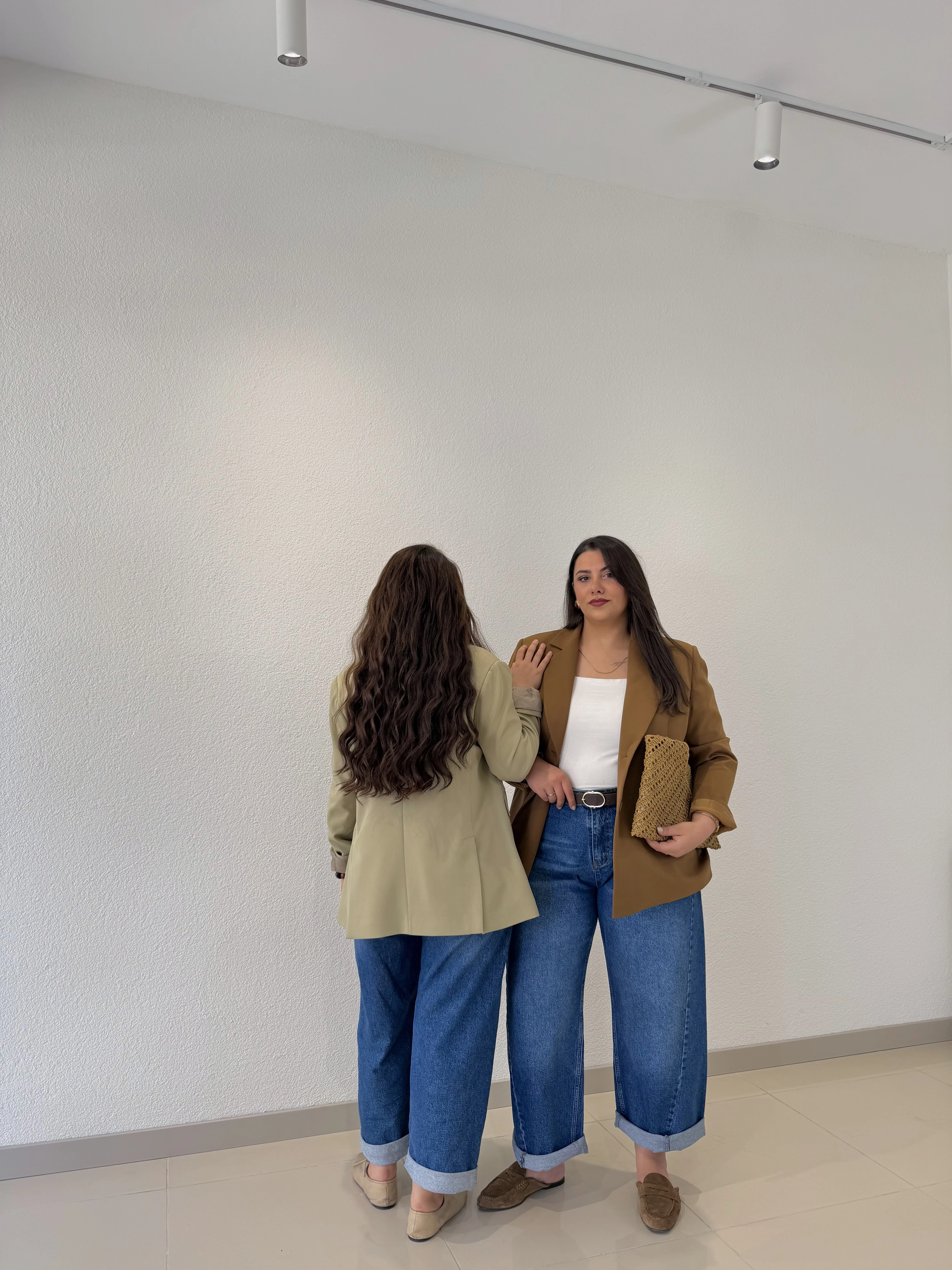 OVERSİZE ASTARLI BLAZER CEKET -TABA