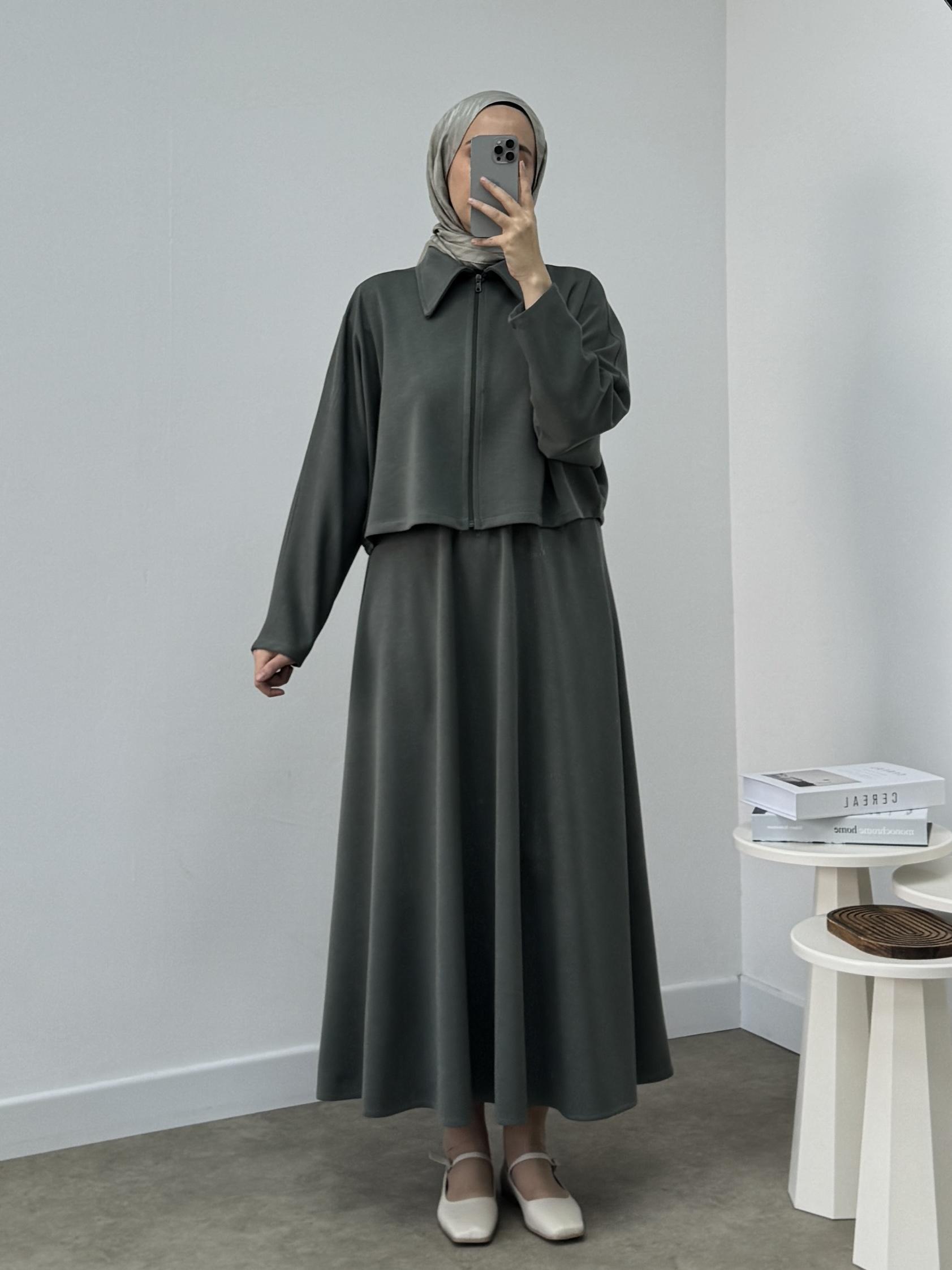 2’Lİ OYSHO FERMUARLI CROP ETEK TAKIM