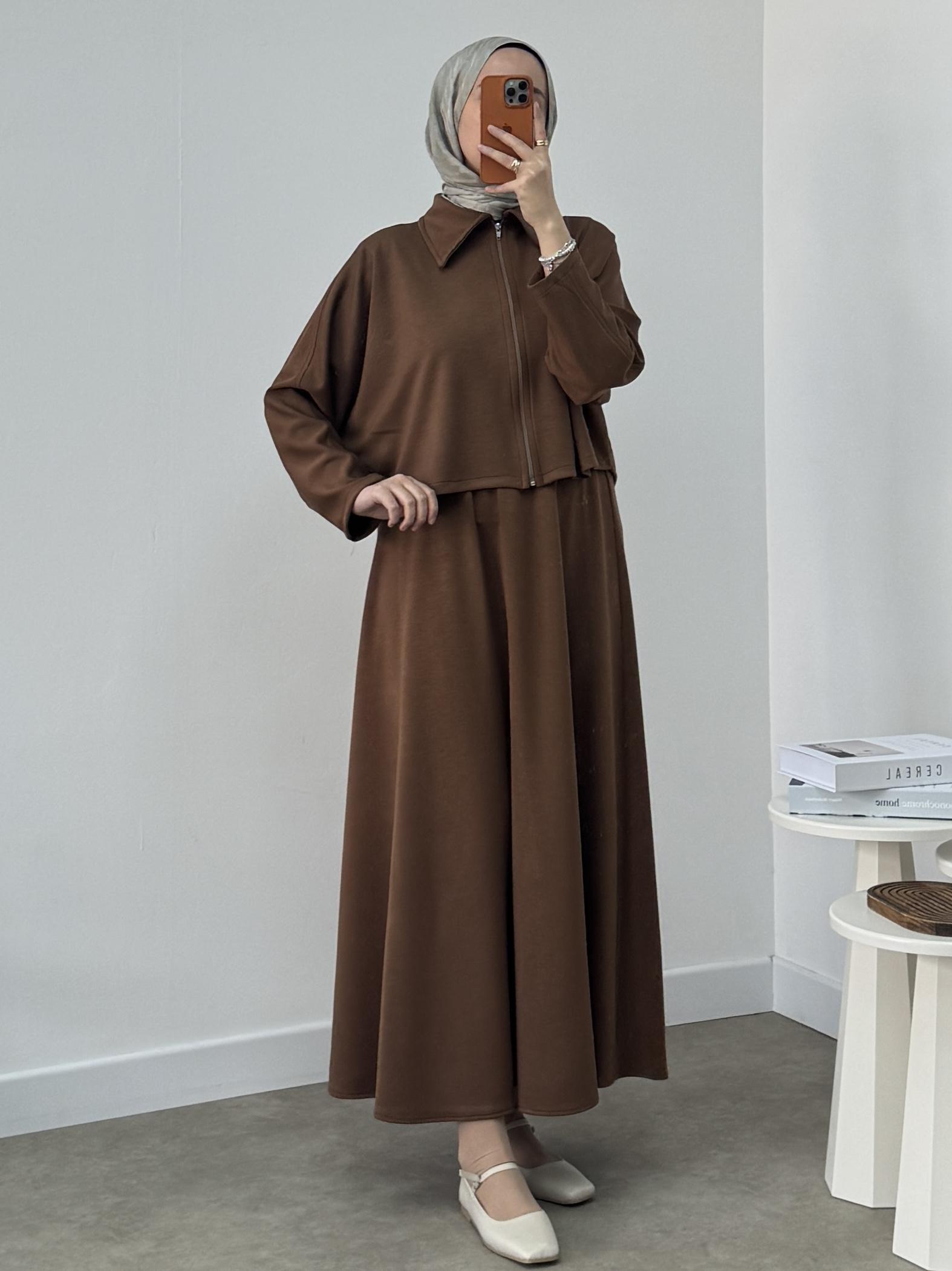 2’Lİ OYSHO FERMUARLI CROP ETEK TAKIM