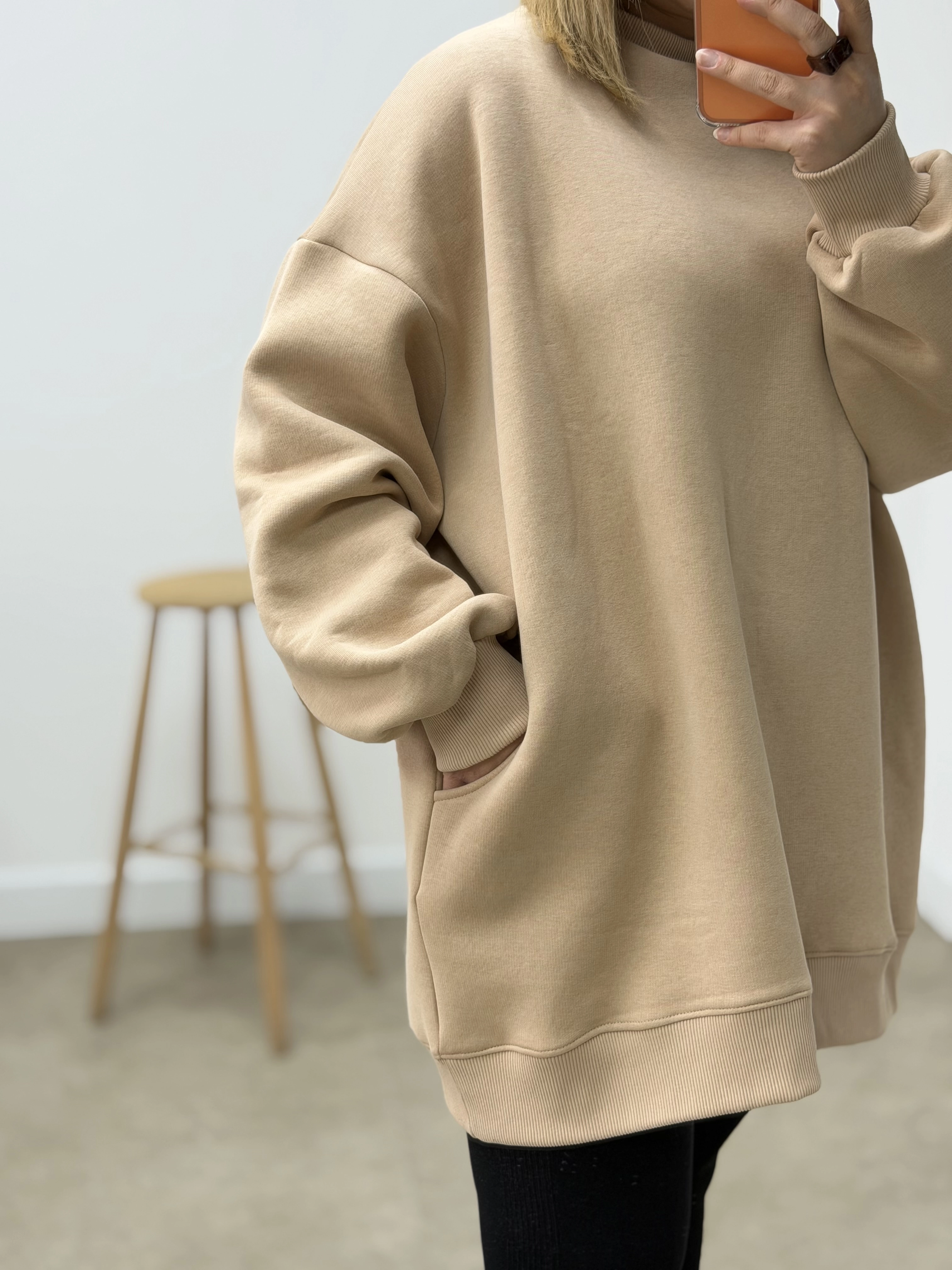 KIŞLIK RİBANALI SWEAT 
