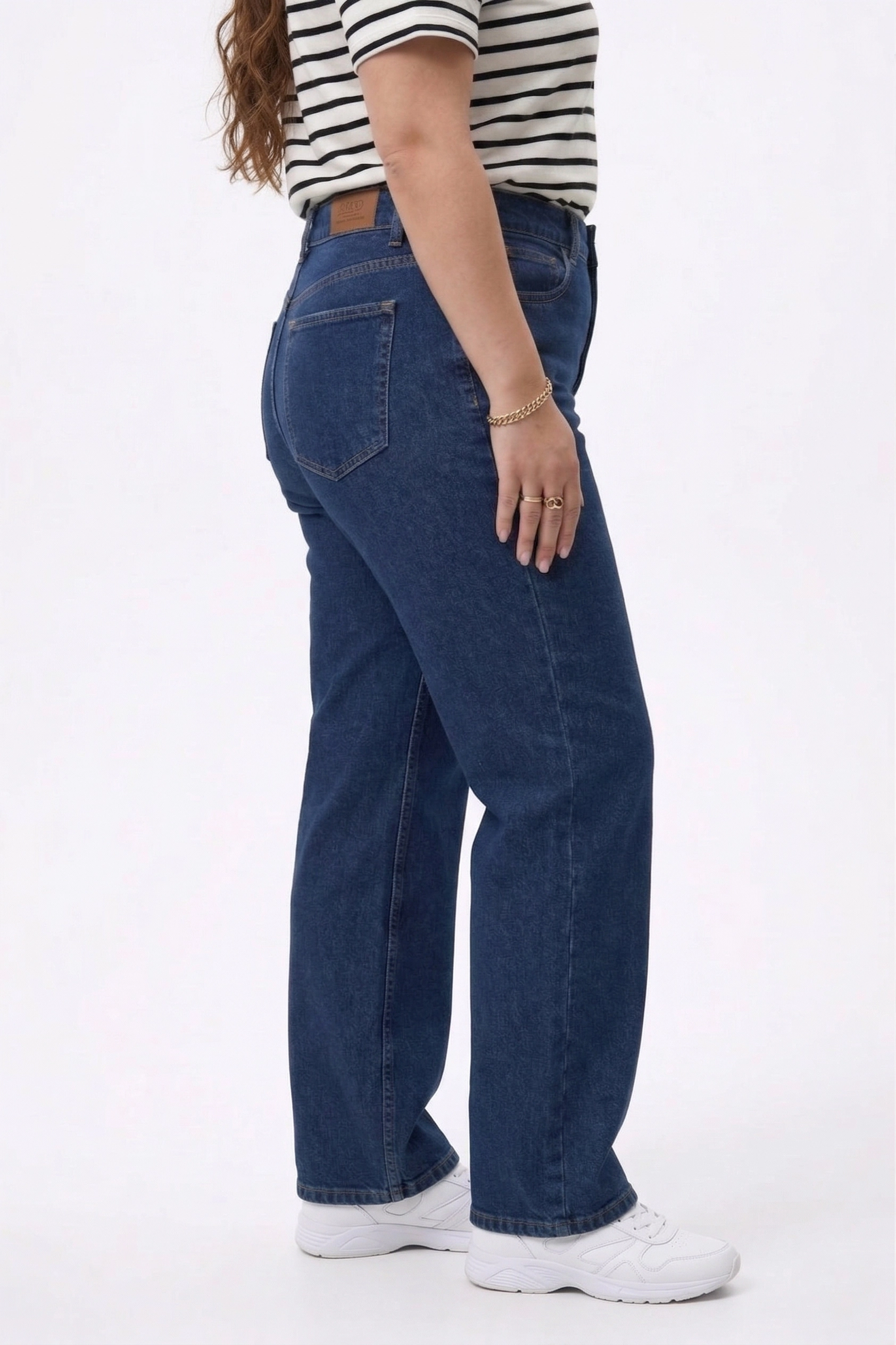 MAVİ BOL PAÇA JEAN KOT PANTOLON