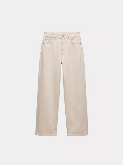 EKRU BOL PAÇA JEAN KOT PANTOLON